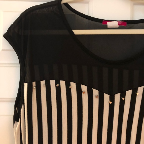 Tops - Stylish and a bit edgy (goth?) studded shirt